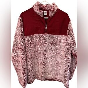 Athletic Works half zip textured pullover